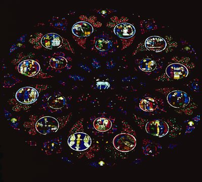 West rose window by Henri de Nivelle